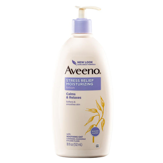 Aveeno Stress Relief Moisturizing Lotion, Lavender Scent (532ml)