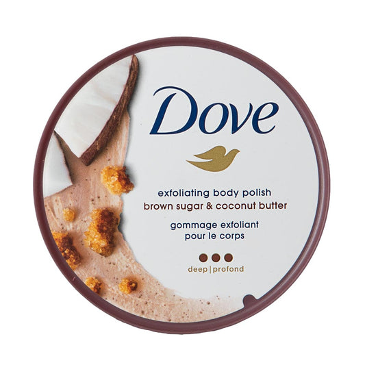 Dove Exfoliating Body Polish Scrub Brown Sugar & Coconut Butter (298g)