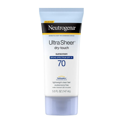 Neutrogena Ultra Sheer Dry-Touch SPF 70 Sunscreen Lotion (147ml)