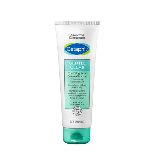 Cetaphil Gentle Clear Clarifying Acne Cream Cleanser (124ml)